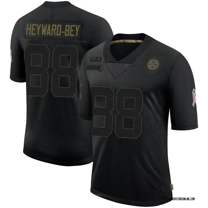 Black Men's Darrius Heyward-Bey Pittsburgh Steelers Limited 2020 Salute To Service Jersey