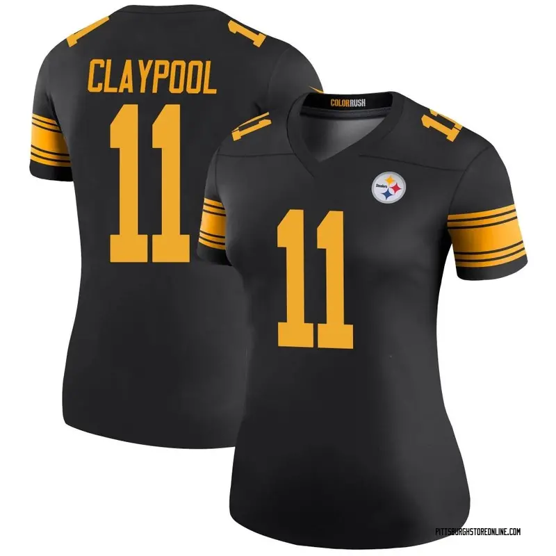 Black Women's Chase Claypool Pittsburgh Steelers Legend Color Rush Jersey