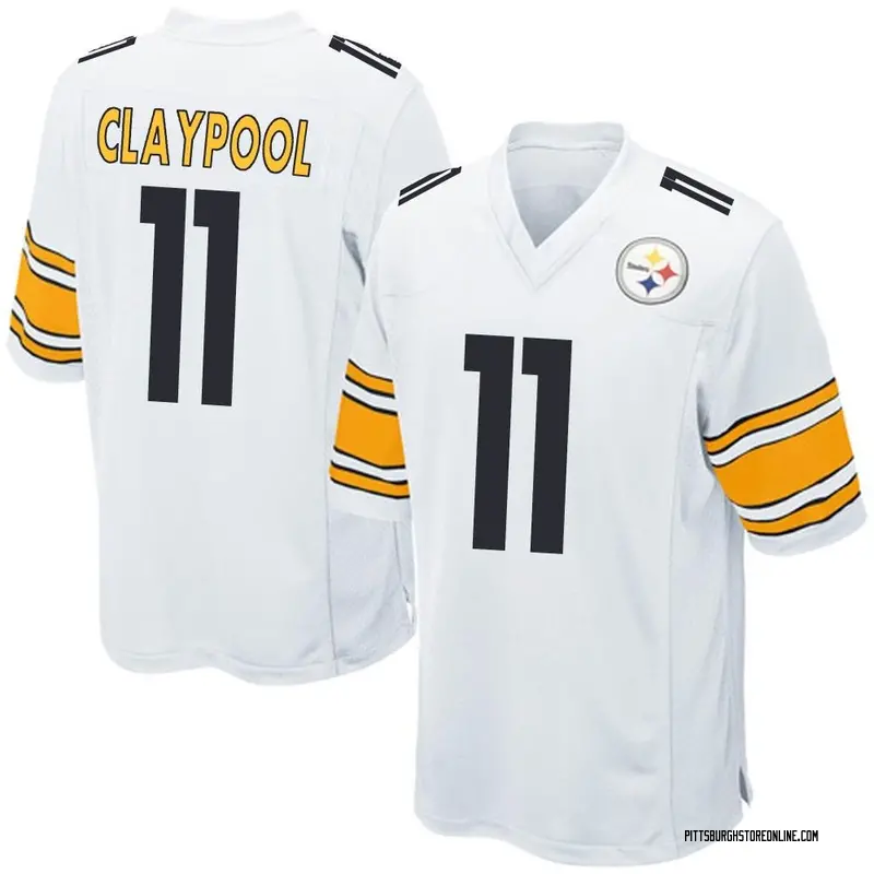 White Men's Chase Claypool Pittsburgh Steelers Game Jersey